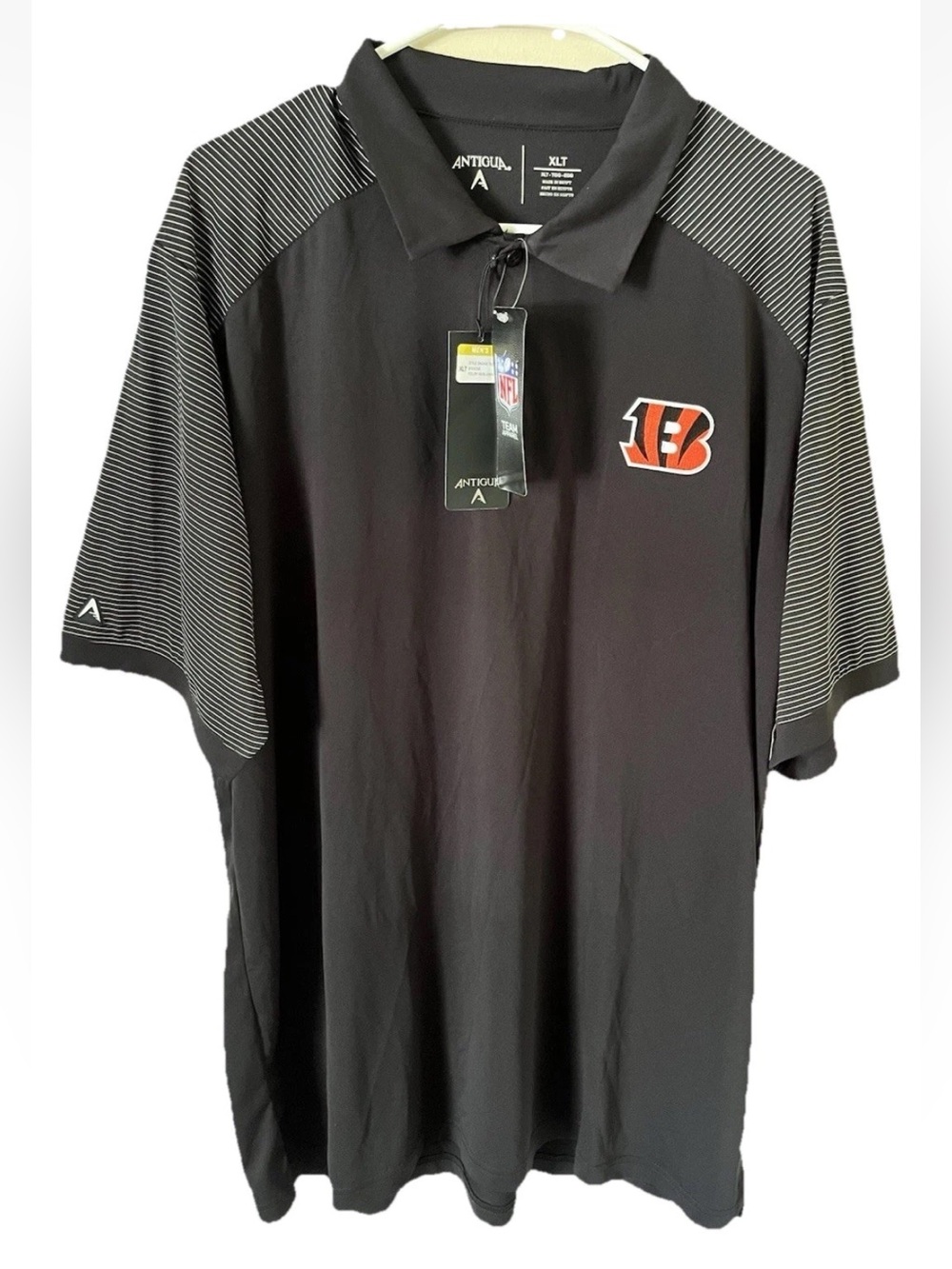 Cincinnati Bengals Men’s Antigua Short Sleeve Polo Size XLT NWT Football Logo